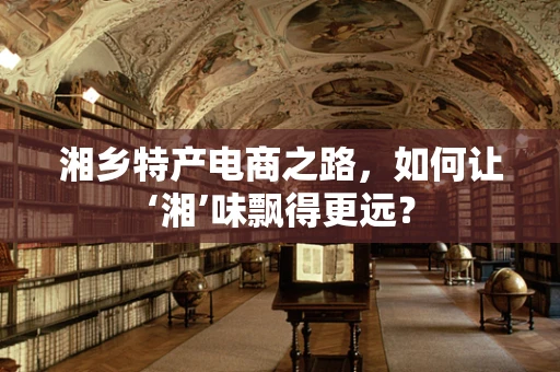 湘乡特产电商之路，如何让‘湘’味飘得更远？