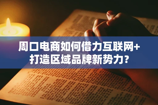 周口电商如何借力互联网+打造区域品牌新势力？