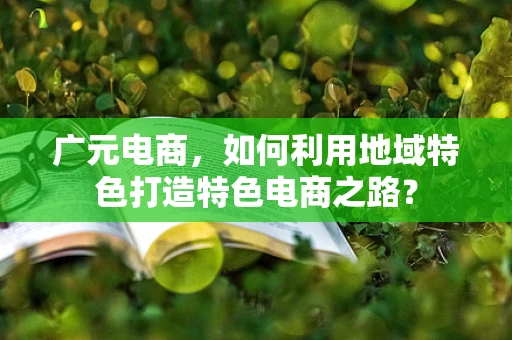 广元电商，如何利用地域特色打造特色电商之路？