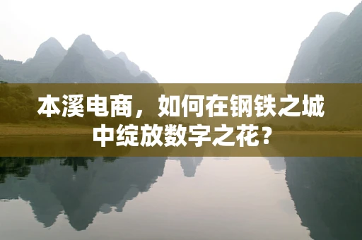 本溪电商，如何在钢铁之城中绽放数字之花？