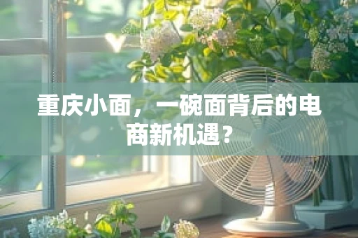 重庆小面，一碗面背后的电商新机遇？