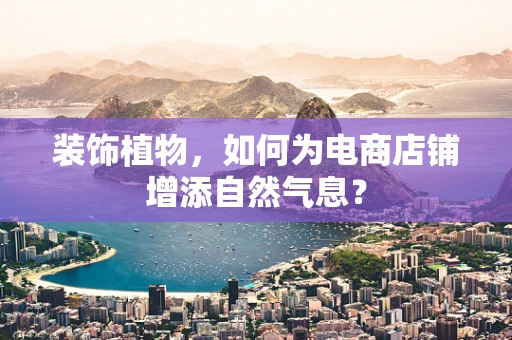 装饰植物，如何为电商店铺增添自然气息？