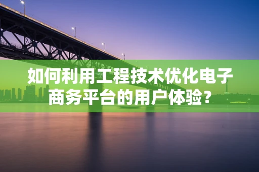 如何利用工程技术优化电子商务平台的用户体验？