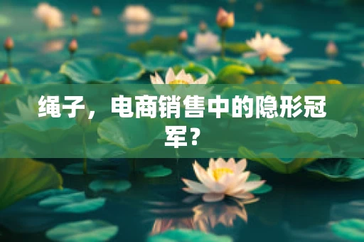 绳子，电商销售中的隐形冠军？