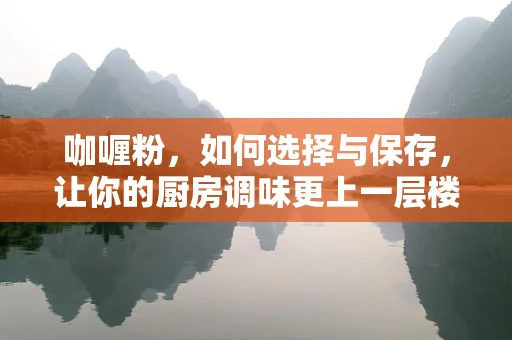 咖喱粉，如何选择与保存，让你的厨房调味更上一层楼？