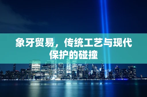 象牙贸易，传统工艺与现代保护的碰撞