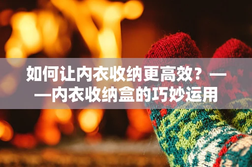 如何让内衣收纳更高效？——内衣收纳盒的巧妙运用