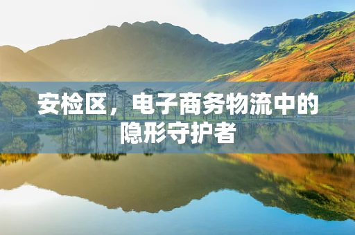 安检区，电子商务物流中的隐形守护者