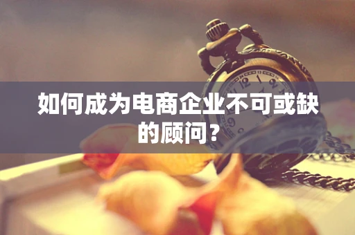 如何成为电商企业不可或缺的顾问？