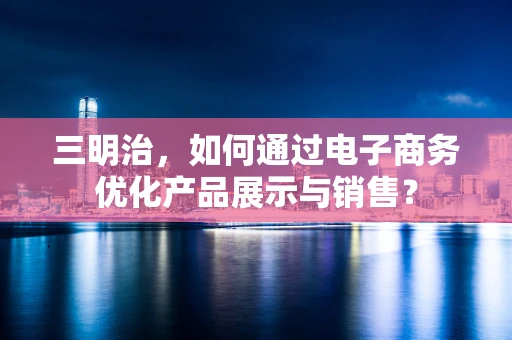 三明治，如何通过电子商务优化产品展示与销售？