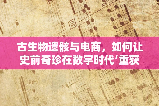 古生物遗骸与电商，如何让史前奇珍在数字时代‘重获新生’？