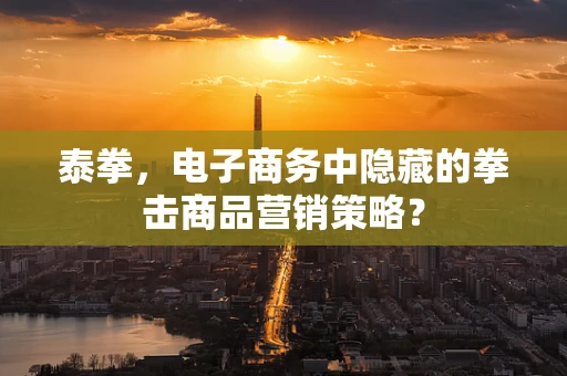 泰拳，电子商务中隐藏的拳击商品营销策略？