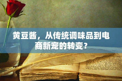 黄豆酱，从传统调味品到电商新宠的转变？