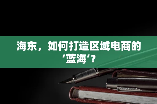 海东，如何打造区域电商的‘蓝海’？
