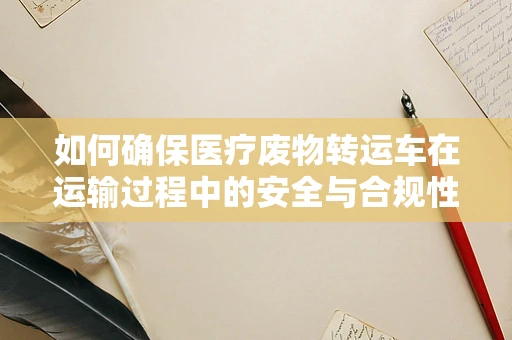 如何确保医疗废物转运车在运输过程中的安全与合规性？