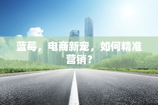 蓝莓，电商新宠，如何精准营销？