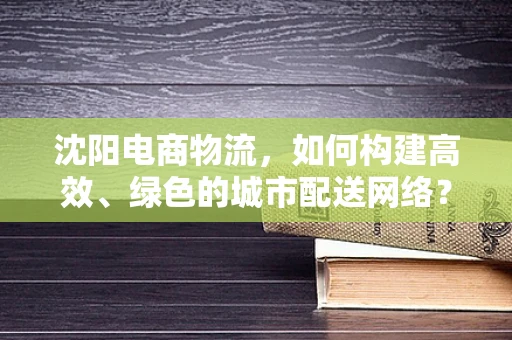 沈阳电商物流，如何构建高效、绿色的城市配送网络？