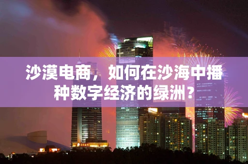 沙漠电商，如何在沙海中播种数字经济的绿洲？