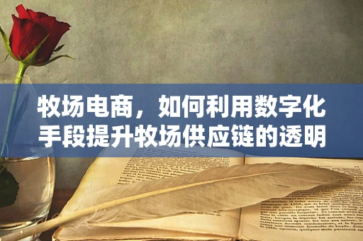 牧场电商，如何利用数字化手段提升牧场供应链的透明度与效率？