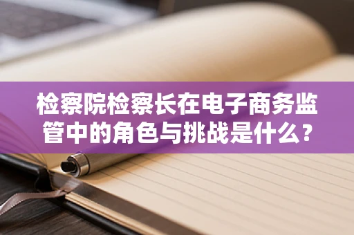 检察院检察长在电子商务监管中的角色与挑战是什么？