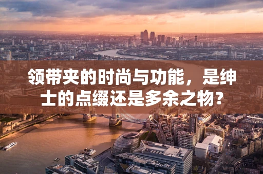 领带夹的时尚与功能，是绅士的点缀还是多余之物？