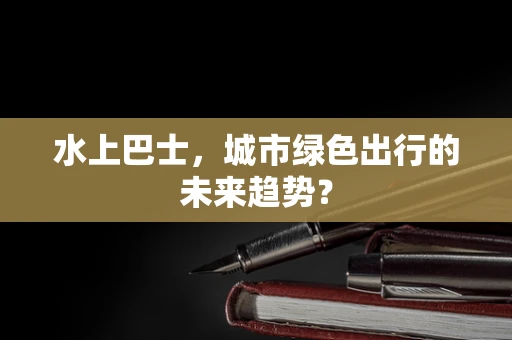 水上巴士，城市绿色出行的未来趋势？