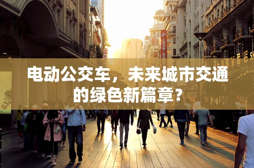 电动公交车，未来城市交通的绿色新篇章？