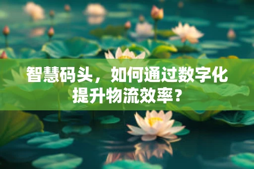 智慧码头，如何通过数字化提升物流效率？