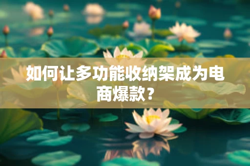 如何让多功能收纳架成为电商爆款？