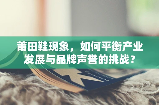 莆田鞋现象，如何平衡产业发展与品牌声誉的挑战？