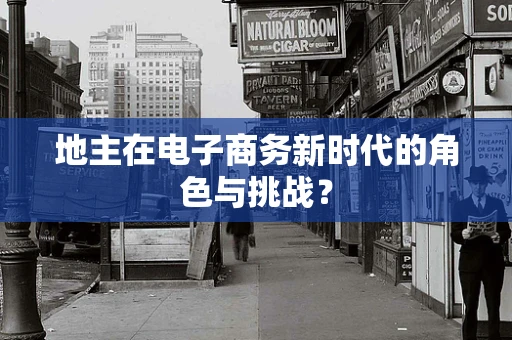 地主在电子商务新时代的角色与挑战？