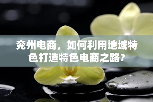 兖州电商，如何利用地域特色打造特色电商之路？
