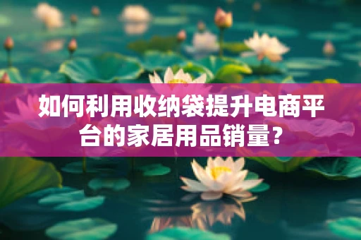 如何利用收纳袋提升电商平台的家居用品销量？