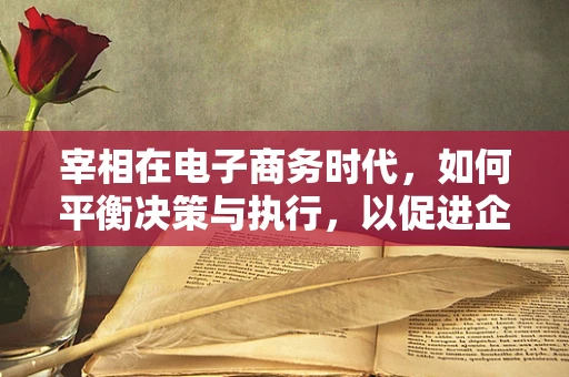宰相在电子商务时代，如何平衡决策与执行，以促进企业高效运转？