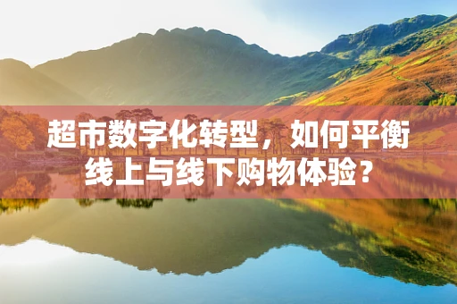 超市数字化转型，如何平衡线上与线下购物体验？