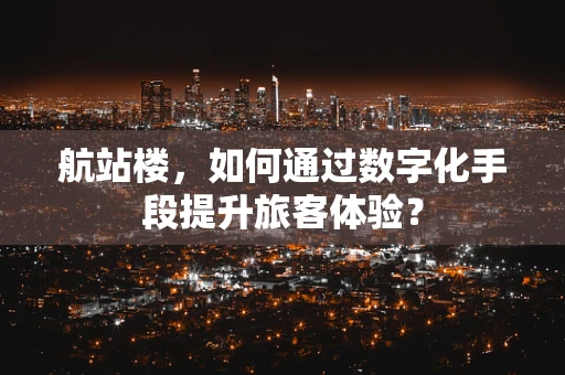 航站楼，如何通过数字化手段提升旅客体验？