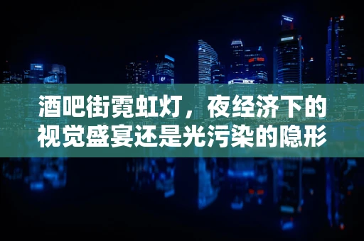酒吧街霓虹灯，夜经济下的视觉盛宴还是光污染的隐形推手？