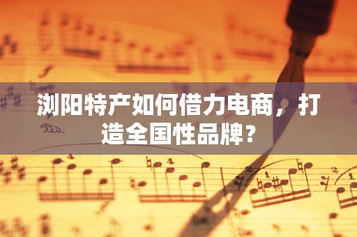 浏阳特产如何借力电商，打造全国性品牌？
