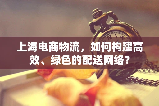 上海电商物流，如何构建高效、绿色的配送网络？
