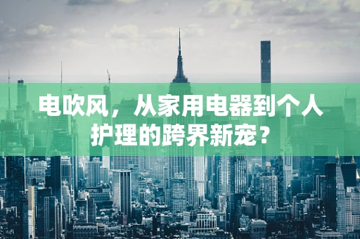 电吹风，从家用电器到个人护理的跨界新宠？