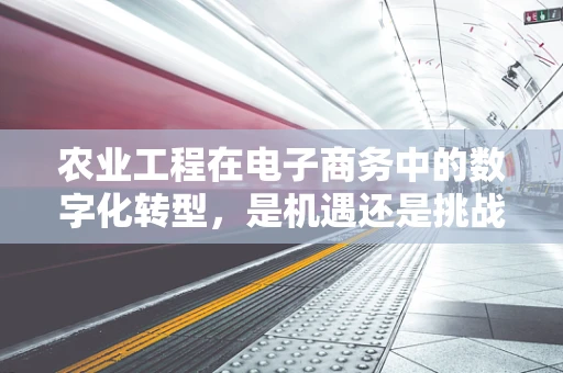 农业工程在电子商务中的数字化转型，是机遇还是挑战？