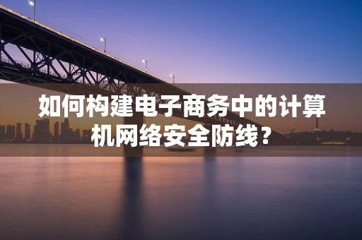 如何构建电子商务中的计算机网络安全防线？