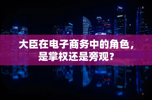 大臣在电子商务中的角色，是掌权还是旁观？