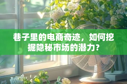 巷子里的电商奇迹，如何挖掘隐秘市场的潜力？