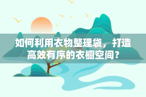 如何利用衣物整理袋，打造高效有序的衣橱空间？