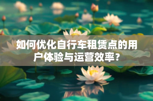 如何优化自行车租赁点的用户体验与运营效率？