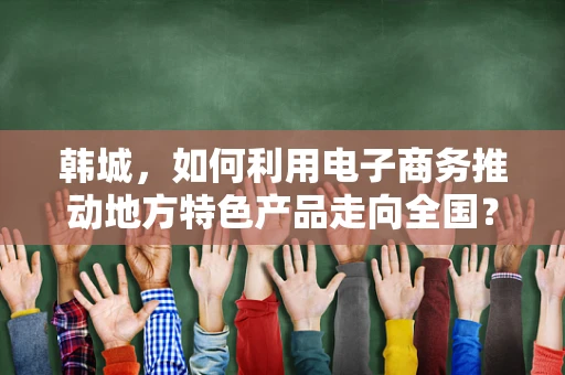 韩城，如何利用电子商务推动地方特色产品走向全国？