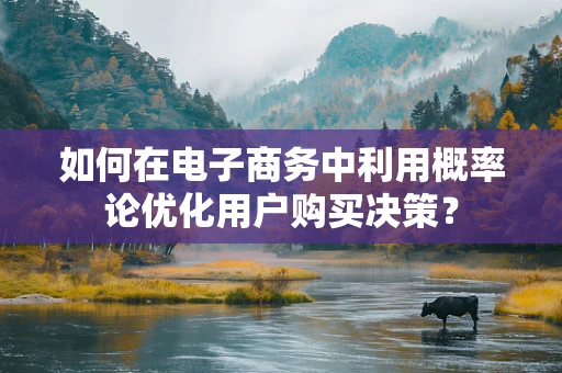 如何在电子商务中利用概率论优化用户购买决策？