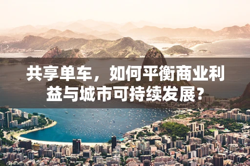 共享单车，如何平衡商业利益与城市可持续发展？
