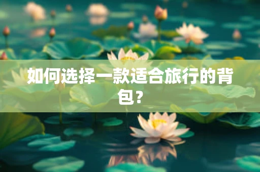 如何选择一款适合旅行的背包？